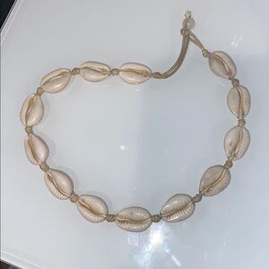 Beige Cowrie Shell Necklace